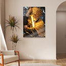 Quadro Metálico Zenitsu Espada IA Art Anime Demon Slayer Full HD