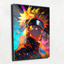 Quadro Naruto Shippuden I.A  Placa Decorativa Metalizado Brilhante