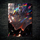 Quadro Metálico Gojo Satoru Perfil IA Art Anime Jujutsu Kaisen Full HD