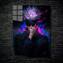 Quadro Metálico Gojo Satoru IA Art Anime Jujutsu Kaisen Full HD