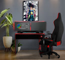 Quadro Bardock Dragon Ball Z Anime Placa Decorativa Metalizado Brilhante