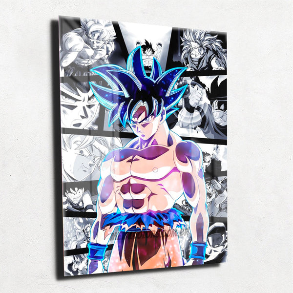 Placa Decorativa - Dragon Ball Z: Goku Instinto Superior - Grande