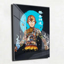 Quadro Metalizado Personagens Avatar Aang Placa Decorativa Brilhante