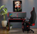 Quadro Metalizado Kakashi Art Realista Anime Naruto Placa Decorativa