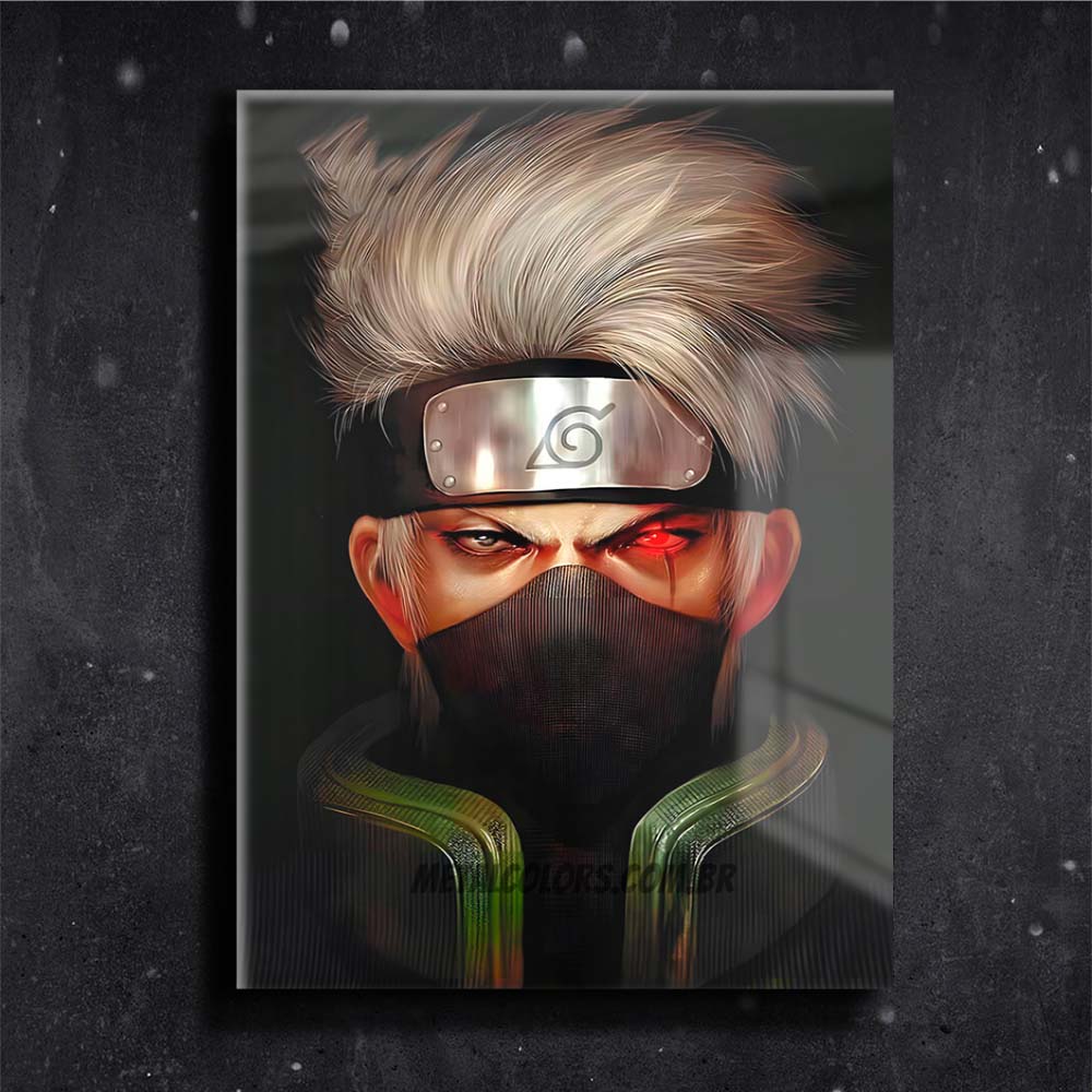 Placa Decorativa - Quadro - Anime - Kakashi - Naruto (v703)