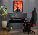 Quadro Metalizado Itachi Susanoo Art Realista Anime Naruto Placa Decorativa