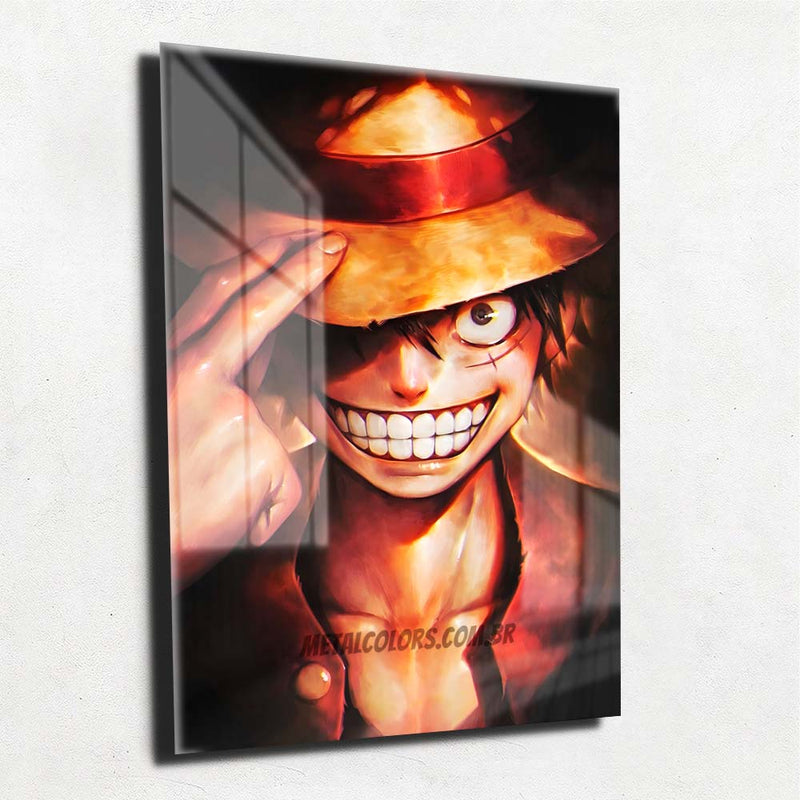 Quadro decorativo Luffy Anime One Piece Desenho Arte para sala