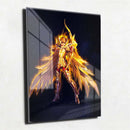 Quadro Metalizado Cavaleiros do Zodíaco Aioros de Sagitário de Ouro Brilhante