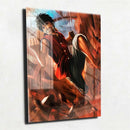 Quadro Metalizado One Piece Luffy Art Placa Decorativa Brilhante