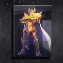 Quadro Metalizado Cavaleiros do Zodíaco Aldebaran de Touro Ouro Brilhante