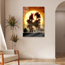 Quadro Metálico Sunny Navio Chapéus de palha IA Art Anime One Piece Full HD