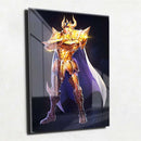 Quadro Metalizado Cavaleiros do Zodíaco Aldebaran de Touro Ouro Brilhante