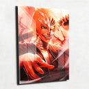 Quadro Metalizado Ichigo Kurosaki Bleach Placa Decorativa Brilhante