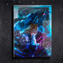Quadro Metalizado Edward Fullmetal Alchemist Anime Placa Decorativa Brilhante