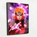 Quadro Metalizado Pain Rinnegan Anime Naruto Placa Decorativa Brilhante