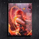 Quadro Metalizado Kurama yu yu Hakusho Anime Placa Decorativa Brilhante