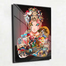 Quadro Metalizado Personagens Naruto Gaara Placa Decorativa Brilhante