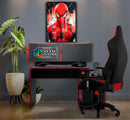 Quadro Metalizado Homem Aranha Spiderman Art Placa Decorativa Brilhante
