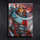 Quadro Metalizado Mumm-Ra Thundercats Placa Decorativa Brilhante