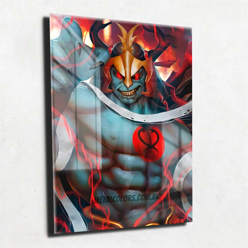 Quadro Metalizado Mumm-Ra Thundercats Placa Decorativa Brilhante