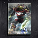Quadro Metalizado Power Rangers Zord art Anime Placa Decorativa Brilhante