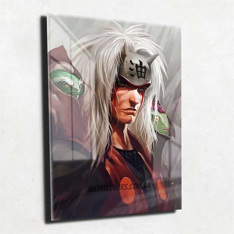 Quadro decorativo Poster Jiraya Naruto Anime Desenho Arte para