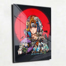 Quadro Metalizado Personagens Naruto Itachi Uchiha Placa Decorativa Brilhante