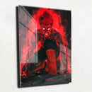 Quadro Metalizado Night Guy Sensei Naruto Anime Placa Decorativa Brilhante