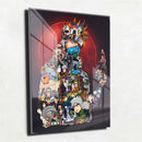 Quadro Metalizado Personagens Naruto Kakashi Placa Decorativa Brilhante