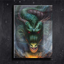 Quadro Metalizado Shenlong Dragon Ball Z Anime Placa Decorativa Brilhante