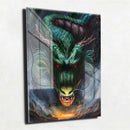 Quadro Metalizado Shenlong Dragon Ball Z Anime Placa Decorativa Brilhante