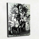 Quadro Metalizado Animes Personagens Goku Naruto Saitama Luffy Ichigo