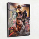 Quadro Metalizado Jason Power Ranger Verde Homenagem Placa Decorativa Brilhante