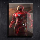 Quadro Metalizado Homem de Ferro Vingadores Placa Decorativa Brilhante