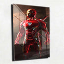 Quadro Metalizado Homem de Ferro Vingadores Placa Decorativa Brilhante
