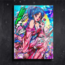 Quadro Metalizado Botan Yu Yu Hakusho Anime Placa Decorativa Brilhante