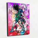 Quadro Metalizado Gon e Kilua Hunter X hunter Anime Placa Decorativa Brilhante