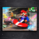 Quadro Metalizado Super Mario Kart Game Placa Decorativa Brilhante