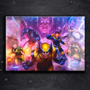 Quadro Metalizado X men Mutantes Wolverine Decorativa Brilhante