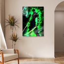 Quadro Metálico Zoro Santoryu IA Art Anime One Piece Full HD