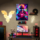 Quadro Metálico Luffy Heart IA Art Anime One Piece Full HD