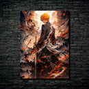 Quadro Metálico Ichigo Bankai IA Art Anime Bleach Full HD