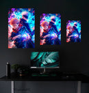 Quadro Metálico Itadori e Gojo IA Art Anime Jujutsu Kaisen Full HD Brilhante