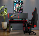 Quadro Metalizado Shikamaru Naruto Anime Placa Decorativa Brilhante