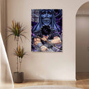 Quadro Metálico Sung Jin-woo Estátua Deus IA Art Anime Solo Leveling Full HD Brilhante