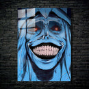 Quadro Metálico Estátua Deus Arquiteto Pôster IA Art Anime Solo Leveling Full HD Brilhante