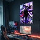 Quadro Metálico Solo Leveling Invocações Sombras IA Art Anime  Full HD Brilhante 2