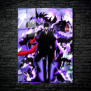 Quadro Metálico Solo Leveling Invocações Sombras IA Art Anime  Full HD Brilhante 2