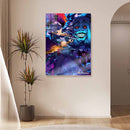 Quadro Metálico Sung Jin-woo Estátua Pôster IA Art Anime Solo Leveling Full HD Brilhante