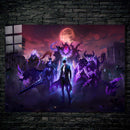 Quadro Metálico Sung Jin-woo IA Art Anime Solo Leveling Full HD Brilhante Pôster Oficial